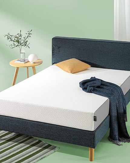 ZINUS Cooling Essential Foam Bed Mattress Conventional, Full, White - LeafyLoom