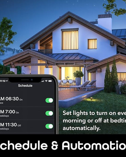 Geeni Smart Light Bulb - Alexa and Google Home Compatible, Amber LED Programmable and Dimmable WiFi Light Bulb, App Controlled (G25-2 Pack) Geeni