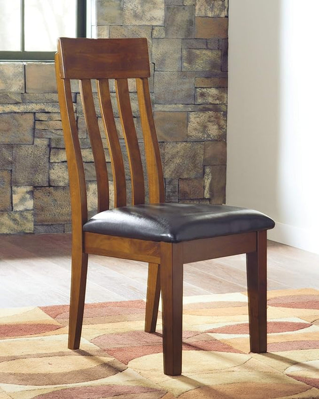 Signature Design by Ashley Ralene Rake Back 19" Dining Room Chair 2 Count, Medium Brown - LeafyLoom
