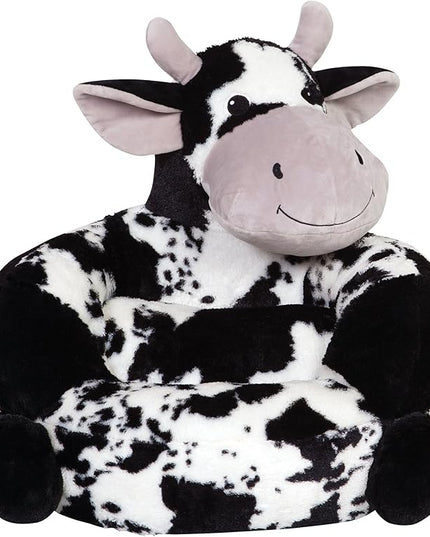 Trend Lab Cow Toddler Chair Plush Character Kids Chair Comfy Furniture Pillow Chair for Boys and Girls, 21 x 19 x 19 inches - LeafyLoom