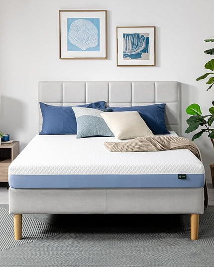 ZINUS 6 Inch Cooling Essential Memory Foam Mattress [New Version], Full, Fiberglass Free, Medium Feel, Cooling Airflow Memory Foam, Certified Safe Foams & Fabric, Mattress in A Box - LeafyLoom