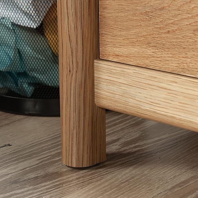 Sauder Dover Edge Home Office Desk, L: 43.15" x W: 17.24" x H: 29.09", Timber Oak - LeafyLoom