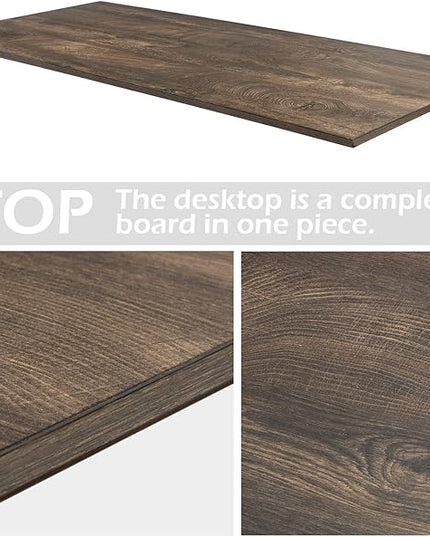 TOPSKY One-Piece Table Top for Electric Standing Desk Adjustable Desk (Espresso Gray., 58.3x26.8x0.7) - LeafyLoom