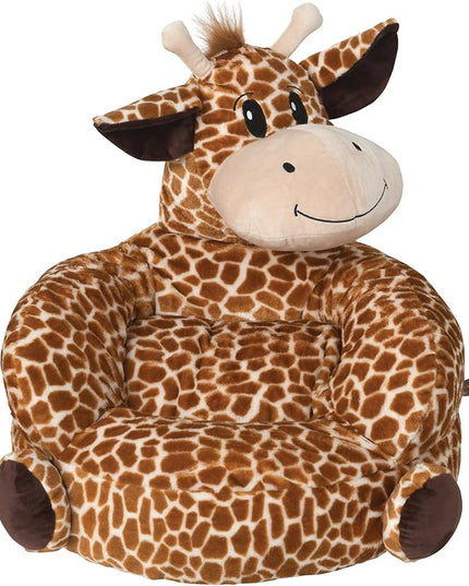 Trend Lab Giraffe Toddler Chair Plush Character Kids Chair Comfy Furniture Pillow Chair for Boys and Girls, 21 x 19 x 19 inches - LeafyLoom