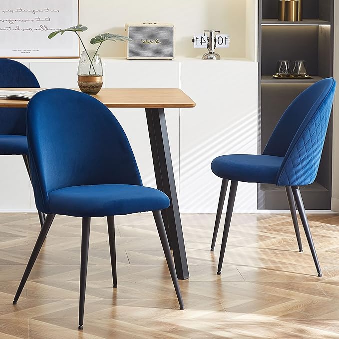 NicBex Haerin-SD-00331-LWJ Dining Chairs, 21.3"x20.5"x33.1", Blue - LeafyLoom