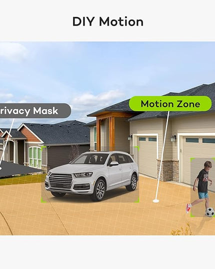 ONWOTE NVR PoE Security Camera System 4K, 16 Channel 12MP Commercial NVR 4TB, 8X 8MP Wired Outdoor IP Cameras, 134° FoV, AI Detection, 24/7 Video Audio Recording, CCTV Surveillance for Home Business ONWOTE