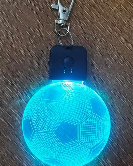 Kids Night Light Soccer 3D Illusion Lamp Soccer Gifts Light Best Gifts for Teen Boys Night Light for Kid Bedroom Room Football Decor with 7 Colors Changing Lights for Birthday, Halloween, Xmas Gift - LeafyLoom