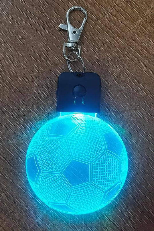 Kids Night Light Soccer 3D Illusion Lamp Soccer Gifts Light Best Gifts for Teen Boys Night Light for Kid Bedroom Room Football Decor with 7 Colors Changing Lights for Birthday, Halloween, Xmas Gift - LeafyLoom