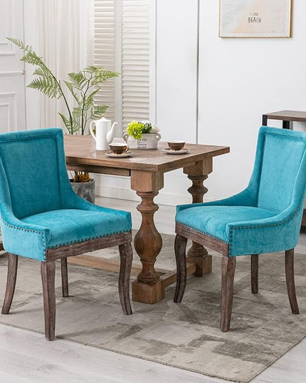 NicBex Haerin-SD-00085-LWJ Dining Chairs, 22.8"x20.8"x35.4", Blue - LeafyLoom