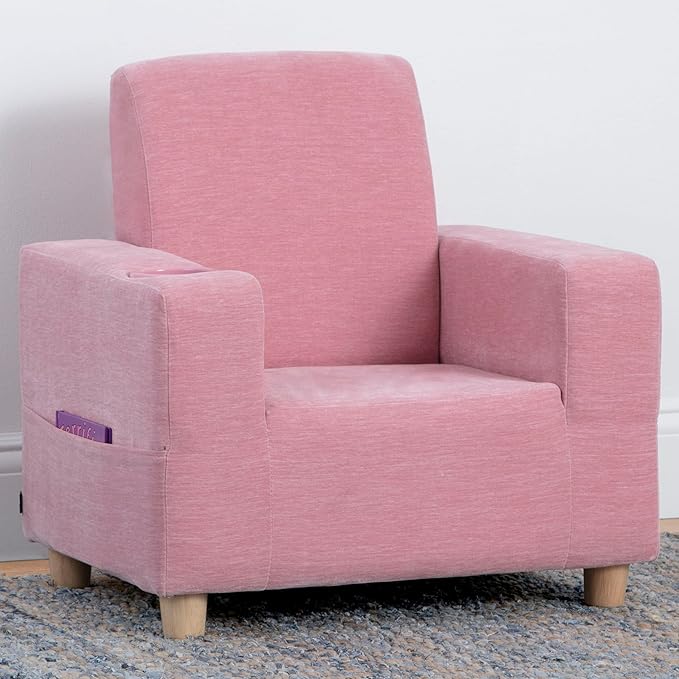 GAP GapKids Upholstered Chair, Blush - LeafyLoom