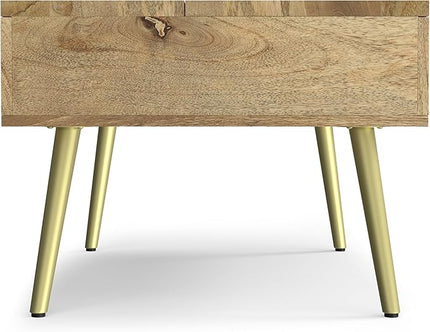 SIMPLIHOME Jager Lift Top Coffee Table, 36 inch, Natural - LeafyLoom