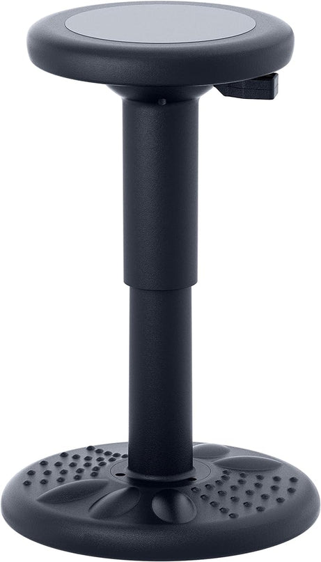 Studico ActiveChairs Adjustable Wobble Stool, Flexible Classroom Seating, Improves Focus, Posture and Helps ADHD/ADD, Sensory Chair, Active Fidget Chairs Adjusts from 16.65" to 23.75" Ages 13-18 Black - LeafyLoom