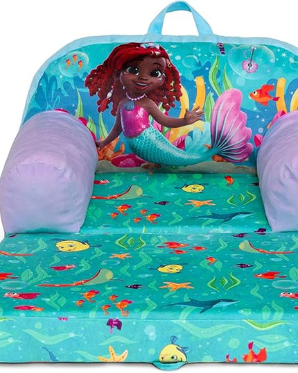 Delta Children Cozee Buddy Flip-Out Kids Chair, Disney Junior’s Ariel - LeafyLoom