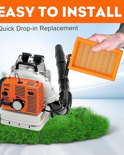 Hipa BR340 BR380 Air Filter for Stihl 4203 141 0301 BR340 BR420C BR380 BR420 BR 340 BR 380 BR340L SR340 SR420 Backpack Blower Parts 4203 141 0301 Filter Pack of 2 - LeafyLoom