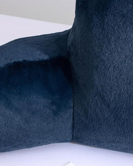 Aimuan Reading Pillow Bed Rest Wedge Large Adult Backrest Pillow with Arms Back Support for Sitting Up in Bed Cushion Incline Rest Sleeping Snoring Pillow, Dark Blue - LeafyLoom