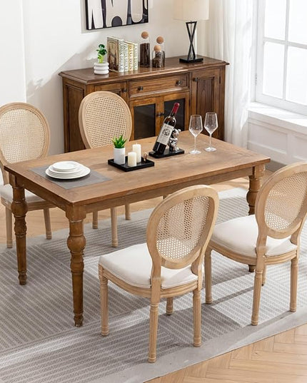 NicBex Haerin-SD-00124-LWJ Dining Chairs, 23"x19.3"x37.8", Beige - LeafyLoom