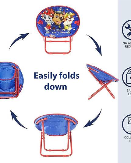 Idea Nuova Saucer Chair, Paw Patrol/Blue - LeafyLoom