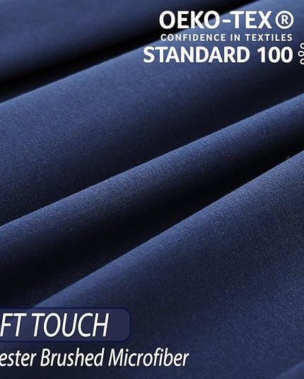 Whitney Home Textile Queen Sheet Set - 4 Piece Soft Breathable Bed Sheets for Queen Size Bed, Deep Pocket Lxuury Brushed Sheets, Hotel Bedding Sheets and Pillowcases, Wrinkle Free Oeko-Tex Sheets - LeafyLoom