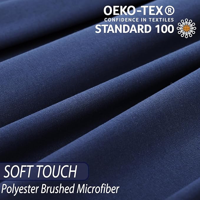 Whitney Home Textile Queen Sheet Set - 4 Piece Soft Breathable Bed Sheets for Queen Size Bed, Deep Pocket Lxuury Brushed Sheets, Hotel Bedding Sheets and Pillowcases, Wrinkle Free Oeko-Tex Sheets - LeafyLoom