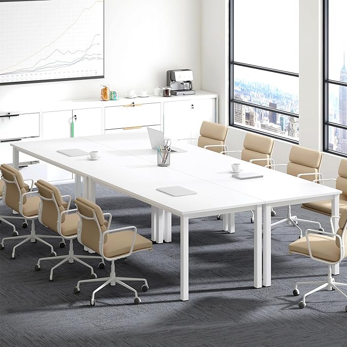 Need 70.8 Inch Executive Office Desk, Large Stylish Computer Desk, Simple Study Writing Desk, Workstation Business Furniture for Home Office, White - LeafyLoom