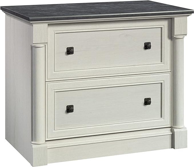 Sauder Palladia Lateral File, L: 36.81" x W: 22.01" x H: 29.61", Glacier Oak - LeafyLoom