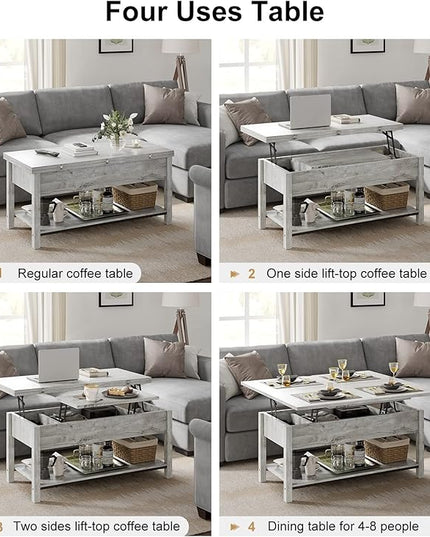 FABATO coffee table, Gray - LeafyLoom