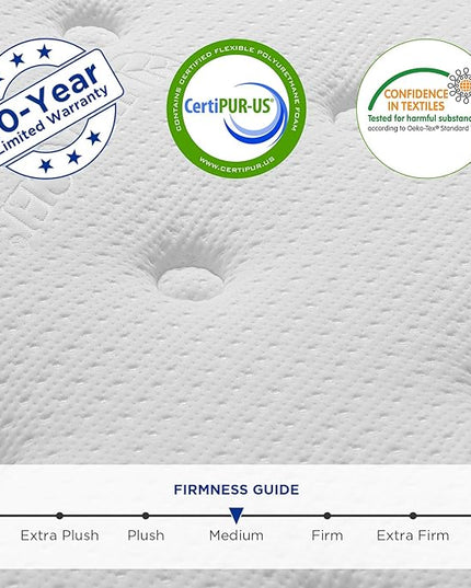Full Mattress,10 Inch Hybrid Mattress with Gel Memory Foam,Motion Isolation Individually Wrapped Pocket Coils Mattress,Fits All Bed Frames Mattress,Medium Firm Feel Mattresses - LeafyLoom