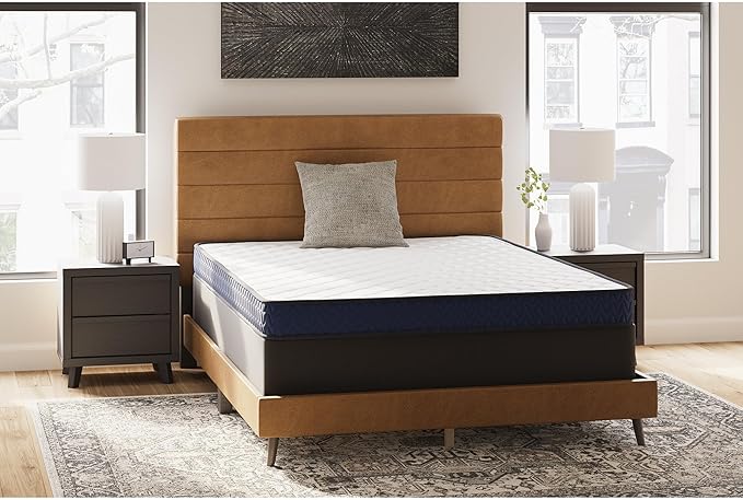 Signature Design by Ashley King Size Medium Firm 6 Inch Memory Foam Mattress with Breathable Quilted Cover - LeafyLoom