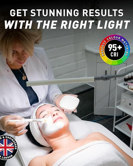 Daylight Company Uno Pro lamp, Standing Lamp for Living Room, Bedroom, Salon, Office, Touch Control, Flexible Arm, Sleek Design, Multipurpose - LeafyLoom