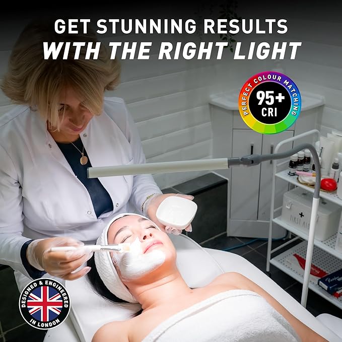 Daylight Company Uno Pro lamp, Standing Lamp for Living Room, Bedroom, Salon, Office, Touch Control, Flexible Arm, Sleek Design, Multipurpose - LeafyLoom