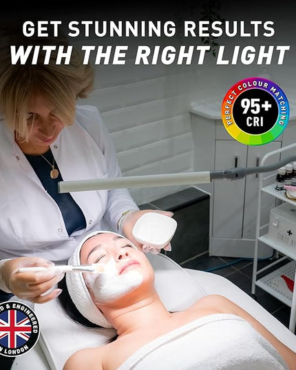 Daylight Company Uno Pro lamp, Standing Lamp for Living Room, Bedroom, Salon, Office, Touch Control, Flexible Arm, Sleek Design, Multipurpose - LeafyLoom