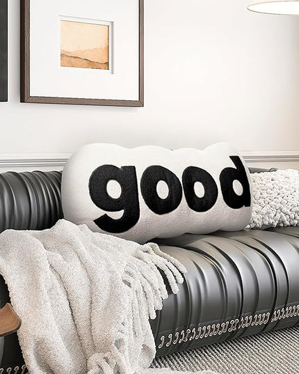 Johnear Headboard Pillow White Plush Reading Pillow Back Support Pillow for Bed Sitting Up Adult Daybed Sofa College Dorm Bed Headboard Backrest Cushion Bolster Throw Pillow Body Pillow Twin - LeafyLoom