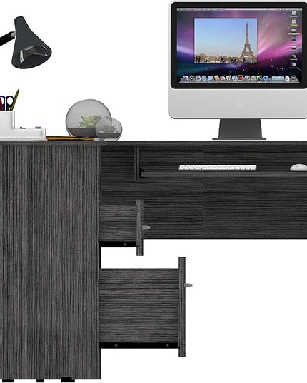 NicBex Kimberly-DW-00014-LWJ Home Office Desks, 47.2"x41.3"x30.4", Brown - LeafyLoom