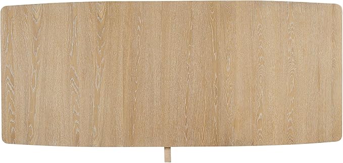 Rustic 9-Piece Wood Dining Set for 8 People, 84" Extendable Rectangular Kitchen Table with Removable Leaf and 8 Upholstered Chairs, Natural, 1 - LeafyLoom