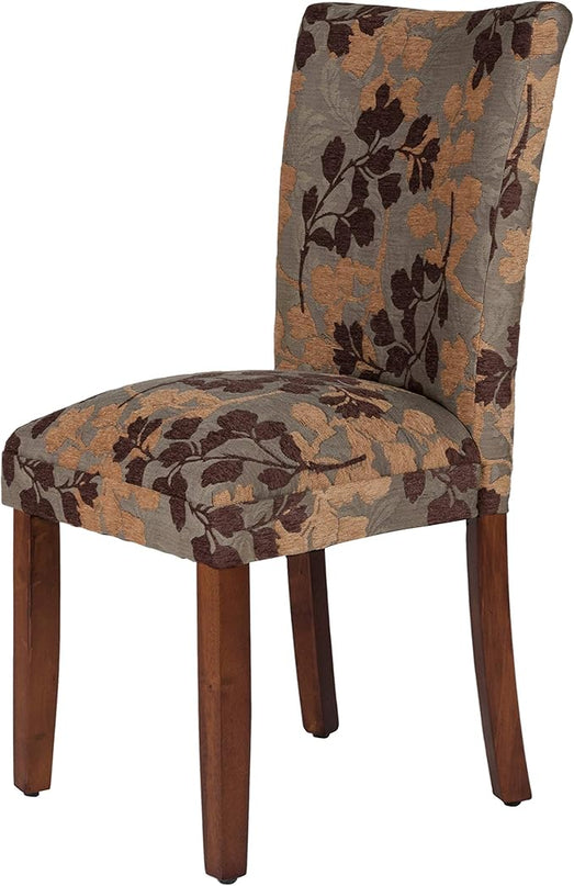 Homepop Home Decor | K1136-F975 | Classic Upholstered Parsons Dining Chair | Single Accent Dining Chair, Brown Woven - LeafyLoom