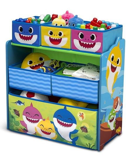 Baby Shark Design & Store 6 Bin Toy Storage Organizer by Delta Children - LeafyLoom