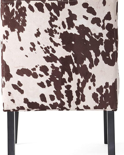 Christopher Knight Home Kassi Fabric Accent Chairs, 2-Pcs Set, Milk Cow - LeafyLoom