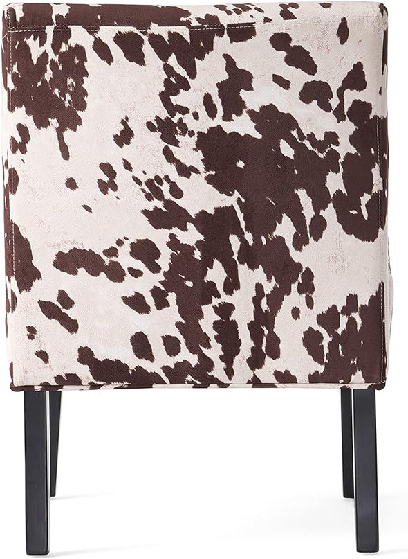 Christopher Knight Home Kassi Fabric Accent Chairs, 2-Pcs Set, Milk Cow - LeafyLoom
