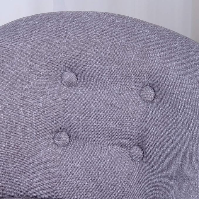 Single Linen Fabric Kids Armchair, Toddler Sofa and Couch with Wooden Legs, Children Chair Seat for Children Gift (Gray) - LeafyLoom