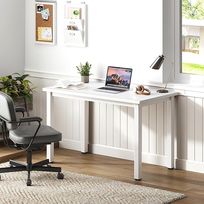 Need Small Desk, 31.5 inch Sturdy Writing Desk for Small Spaces, Small Computer Desk Teens Desk Study Table Laptop Desk Home Ofice Desk, White - LeafyLoom