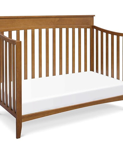 DaVinci Grove 4-in-1 Convertible Crib in Chestnut, Greenguard Gold Certified - LeafyLoom