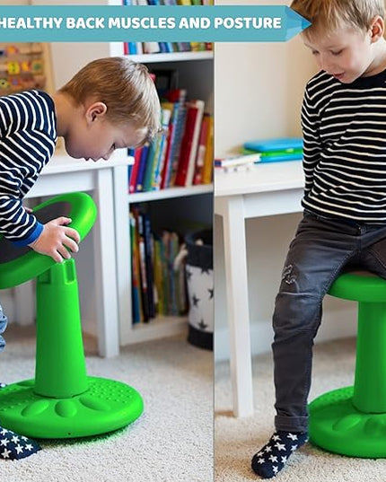 Studico Active Chair 14" High Wobble Kids Chair for Toddlers, Pre-Schoolers, Age 3-7y, K and Grades 1-2, Flexible Classroom Seating, ADD/ADHD, Posture - LeafyLoom