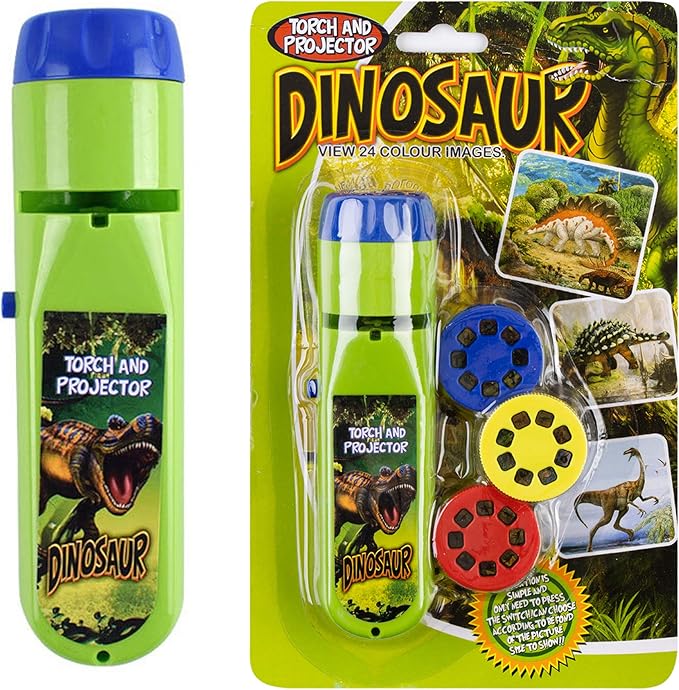 Georgie Porgy Children Projector Toys Educational Science Set Wall Ceiling Tent Torch Flashlight for Kids Gifts for Boys Girls (Dinosaur) - LeafyLoom