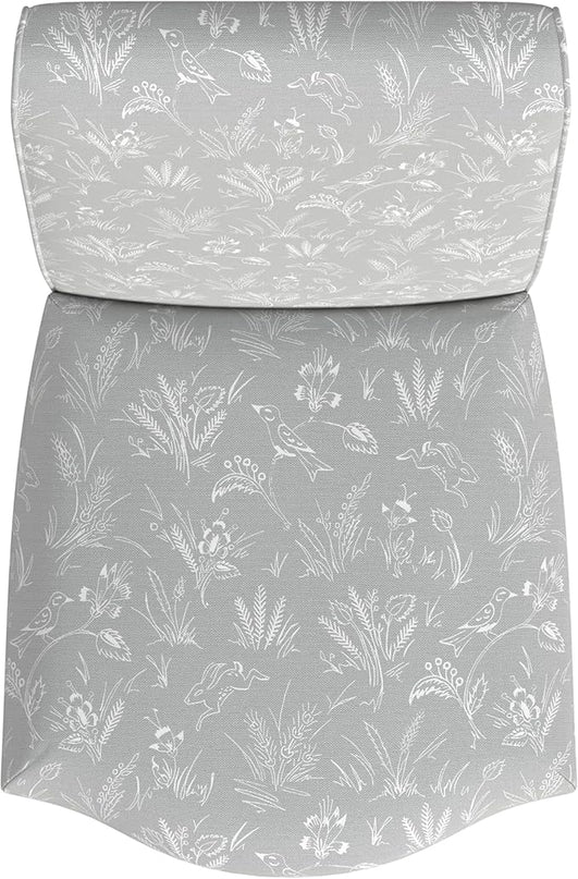 HomePop Classic Parsons Dining Chairs, Light Gray Floral with Animal Motifs(Set of 2) - LeafyLoom