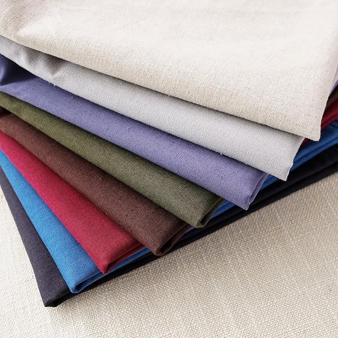Jeanerlor Solid Natural Cotton Linen Decoration 18"x18" Throw Pillow Sham Cushion Case Soft Pillow Cover Delicate Decorative Pillowcase for Teen Boys&Girls, (45 x 45cm),2 Packs, Light Linen - LeafyLoom