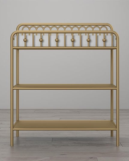 Little Seeds Monarch Hill Ivy Metal Changing Table, Gold - LeafyLoom