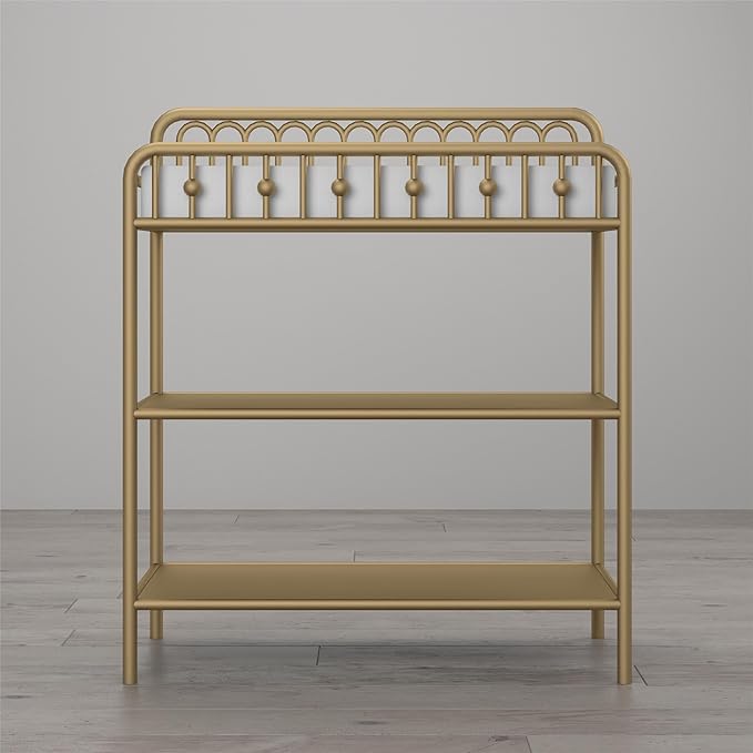 Little Seeds Monarch Hill Ivy Metal Changing Table, Gold - LeafyLoom