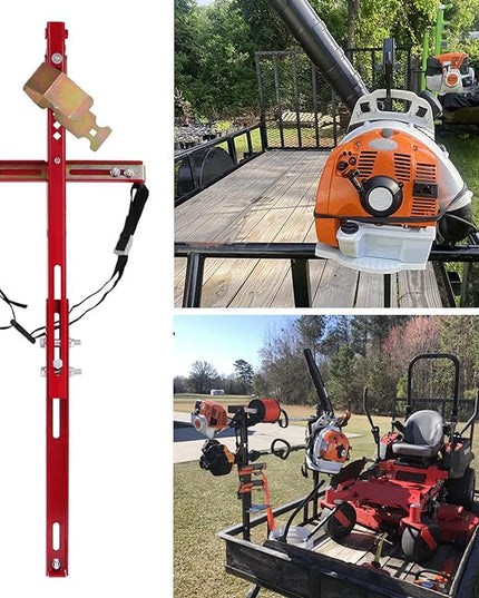 ELITEWILL Trailer Backpack Blower Holder Rack Compatible with Open and Enclosed Lawn Landscape Trailers Trucks - 1 Pack Backpack Blower - LeafyLoom