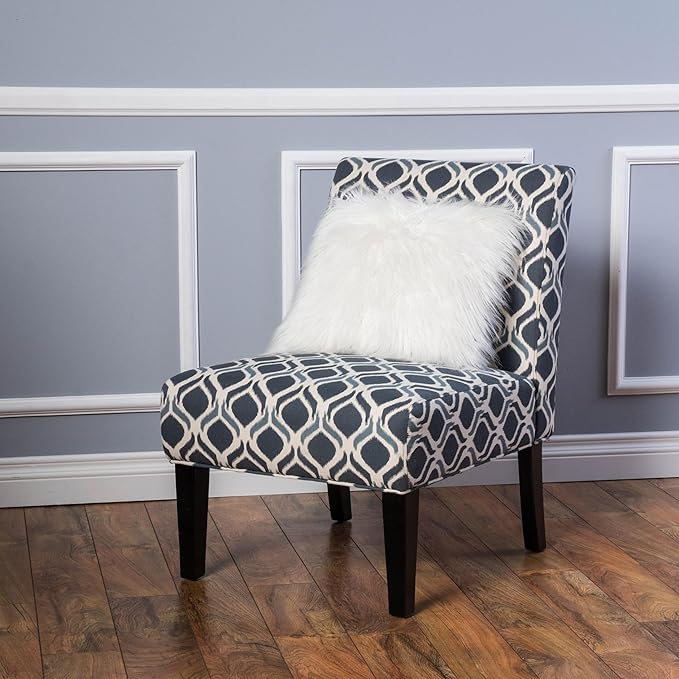 Christopher Knight Home Kassi Fabric Dining Chair, Blue / Navy - LeafyLoom