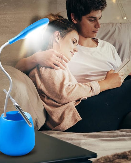 Aduro U-Light Aduro U-Light Desk Lamp Table Light with Wireless Speaker & Phone Stand Desk Organizer, Flexible Gooseneck Table Lamp - Perfect for Home Office Blue - LeafyLoom
